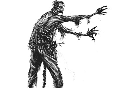 Hugs ! blackandwhite characterdesign dead digitalart illustration illustrator procreate zombie