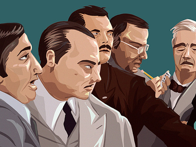 The Untouchables - 1/2 actors artstudy digitalart digitalpainting illustration illustrator ipadpro movie procreate untouchables