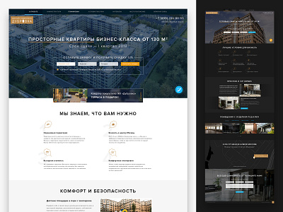 Dubrovka Landing Pages Light and Dark UI