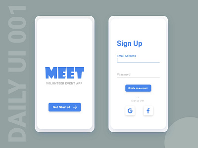 Daily UI challenge 001 - Sign Up