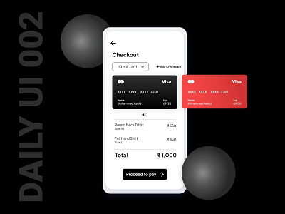 Daily UI Challenge 002 - Credit Card Checkout 100daychallenge checkout credit card checkout creditcard daily 100 challenge dailyui dailyuichallenge ecommerce payments