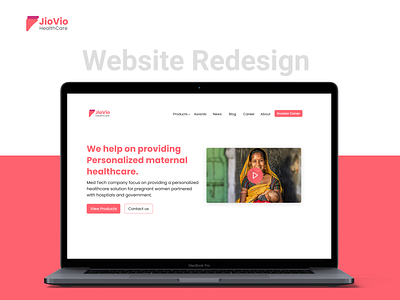 JioVio Health care Landing Page design ui visual design webdesign website