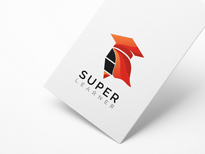 super learner logo design education graphic logo