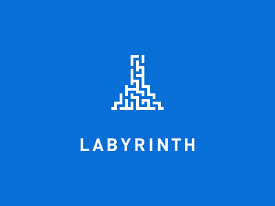 Lame Pun lab labyrinth lame logo pun