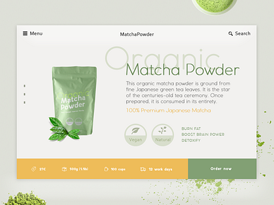 Matcha The Green Healthy Powder