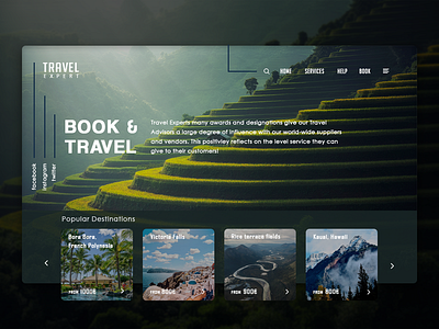 Travel Expert - Landing Page booking concept creative expert header landing design landing page nature template travel travel agency ui ui ux design userinterface ux website