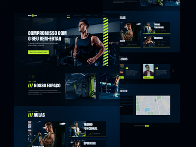 Landing Page UI - Gym figma gym interface landing page site ui website