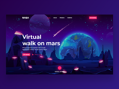 Landing page NASA