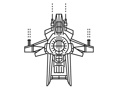 Star Citizen: Hornet art citizen fan game illustration line ship space star vector video