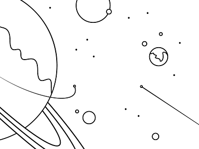 Star Citizen: SPACE art citizen fan game illustration line planet space star vector video