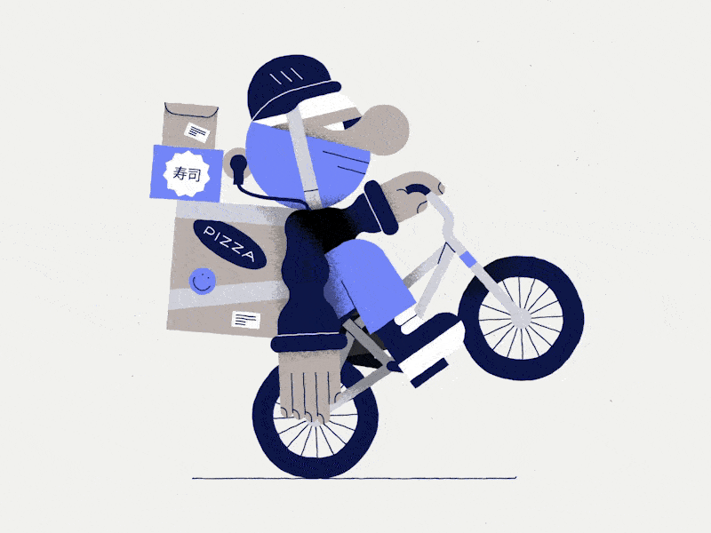 Shout out to all delivery guys! aftereffects animation cel animation frame by frame illustration vector