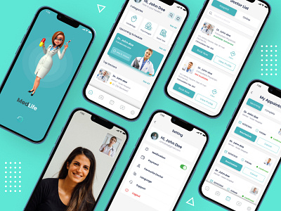 MedLife - House of Health app care clinic design doctor health healthcare hospital medical medlife mobile ui mobile uiux ui