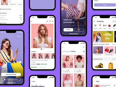 Shopping App Design app branding design ecommerce mobile ui mobile uiux shopping ui