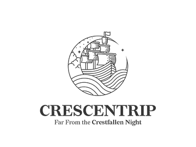 Monoline Logo - Crescentrip