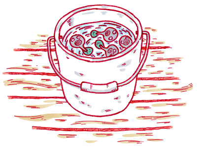 Tadpole artdirection bucket copic drawing illustration marker sydney tadpole