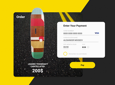 Daily UI #002 credit card checkout