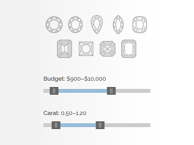 Article Finder diamond filter slider