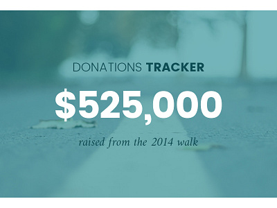 Donations Tracker background typography