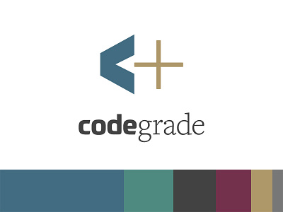 Codegrade Logo and Color Palette colors logo