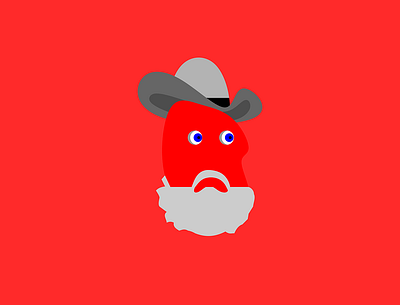 cowboy american characterdesign cowboy digitalart illustration illustration art man minimalist oldman