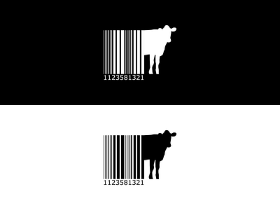Cowcode animal art artwork barcode cow dailylogo design digitalart illustration illustration art inspiration logo logodesign logoinspire logotype milky vector
