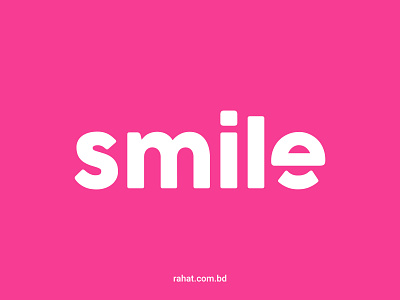 smile branding design illustration logo logoinspiration logotype typography vector whorahat