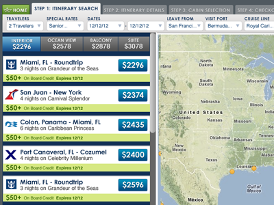 Cruise Itinerary Search