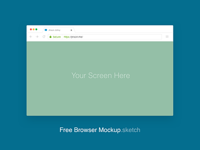 Free Google Chrome Mockup [Sketch] browser chrome freebie