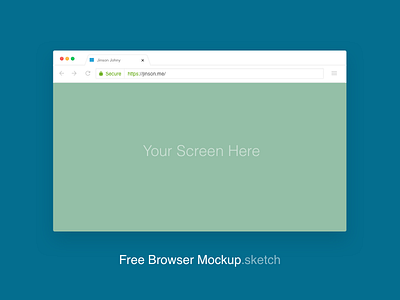 Free Google Chrome Mockup [Sketch]