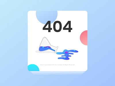 404 illustration | The messed up conical flask 404 bubbles colors conical flask error flask sweet