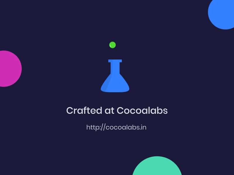 There are lots crafted at Cocoalabs after effects agency bubbles cocoalabs colors conical flask