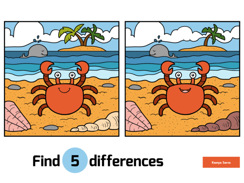 Picture difference. Find 5 differences for Kids. Spot the difference. Summer find differences for Kids. Beach find the difference.