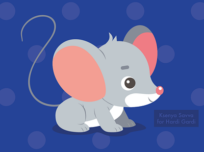 Mouse. Illustration for puzzle animal cartoon character children color cute education game for kids illustration mouse pet preschool puzzle