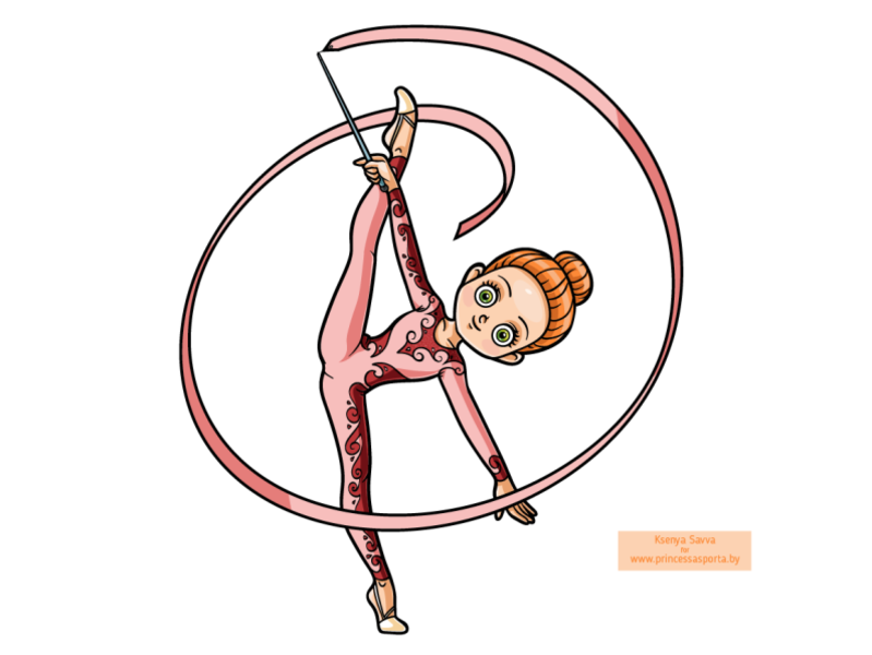 Rythmic Gymnastics Cartoon