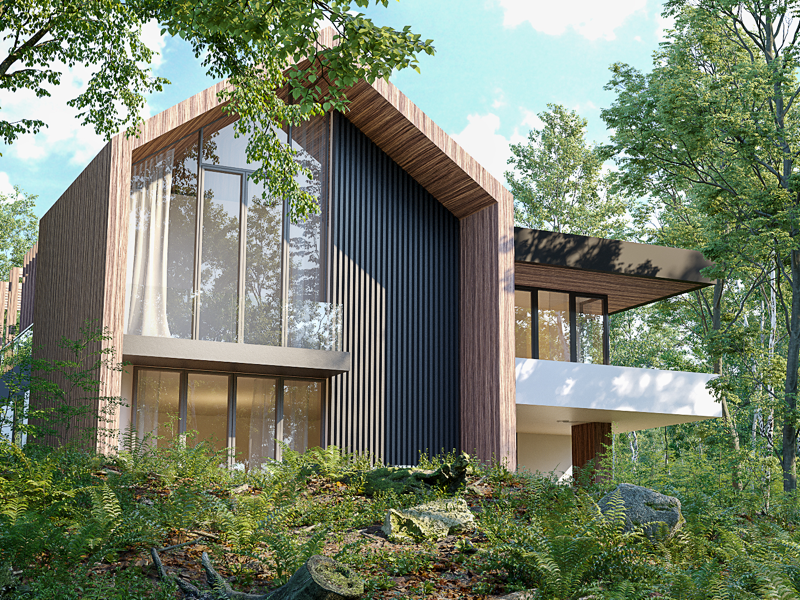 Forest Villa By Lozko Design On Dribbble