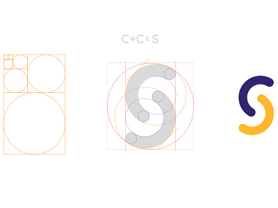 S monogram logo design.