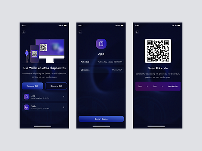 Wallet devices QR