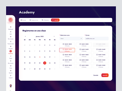 Academy calendar academy app appmobile branding btc calendar crypto design illustration logo shedule ui wallet