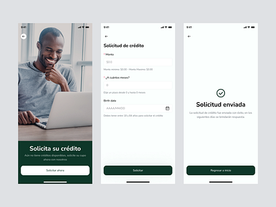 Credit request app appmobile btc credit credit request design mobile request ui uidesign uimobile ux uxdesign