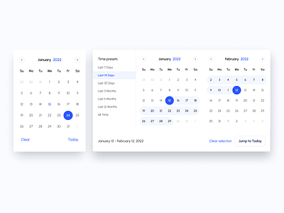 Date picker - components