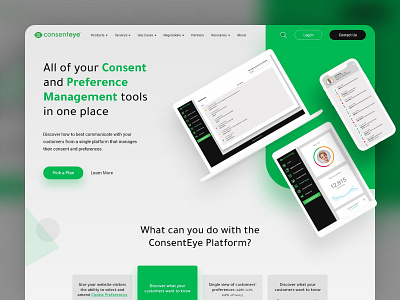 Consent Management - Homepage Design