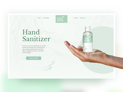 Hand Sanitizer Product Page