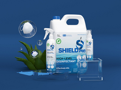 High Level Disinfectant 3D Product Scene