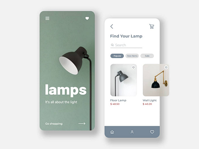 LAMPS | An app design remake using Adobe Xd appdesign ui ux adobexd