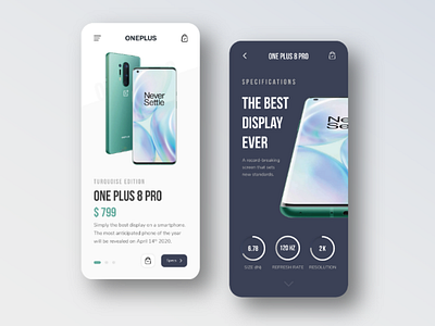 ONE PLUS 8 | An original app design