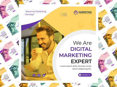 Corporate Marketing Instagram Post Banner Template