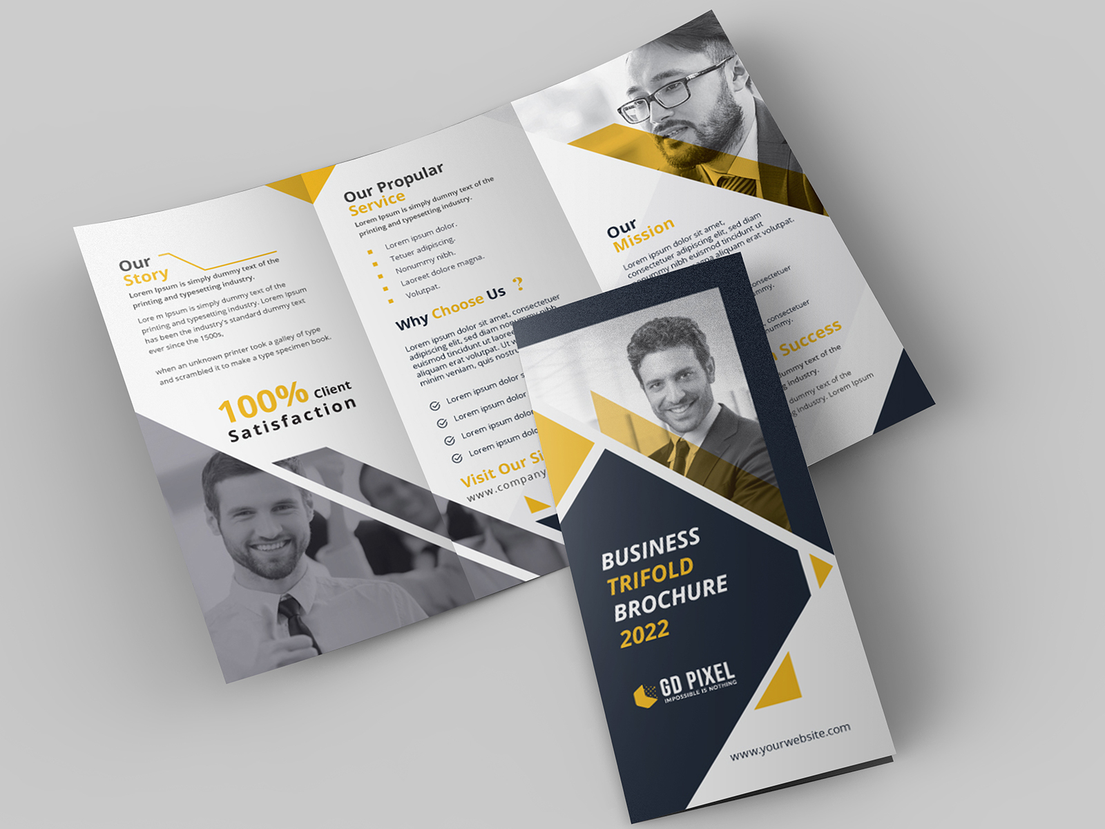 Trifold Brochure Design Template by Mohammad Rabbi on Dribbble