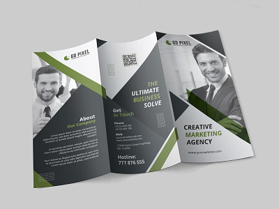 Trifold Brochure Design For Digital Marketing Agency agency brochure business clean corporate creative digital marketing modern template tirfold template trifold trifold brochure