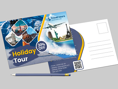 Holiday Tour Eddm Post Card Design Template