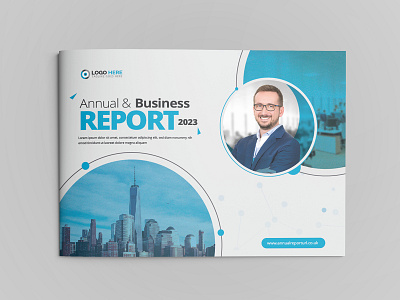 Corporate Business Annual Report Design Template a4 annual report business clean company profile corporate creative landscape modern professional